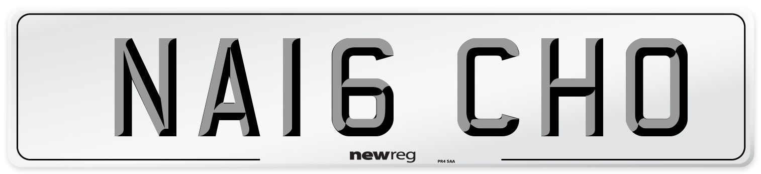 NA16 CHO Number Plate from New Reg